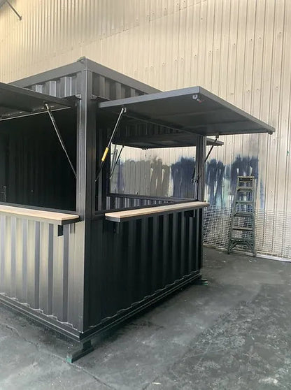 CONTAINER CAFFÈ BAR CONVERTITO DA 10 PIEDI 3 RIPIANI